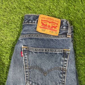 Levi’s 505 Jeans W30 L34 Dark Wash Straight Leg Regular Fit Denim